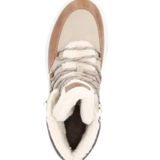 Mustang 1446601, Schnürstiefel, Damen, taupe