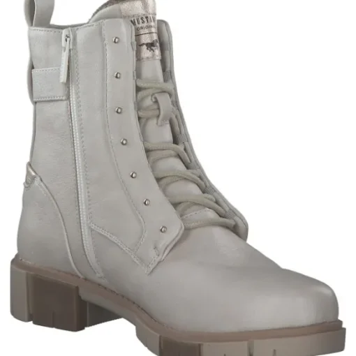 Mustang 1443505, Stiefeletten, Damen, IVORY