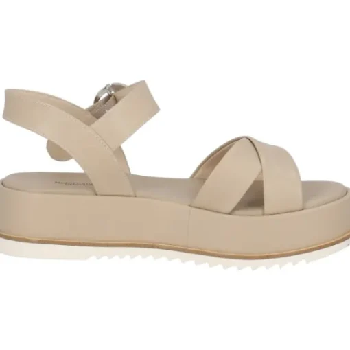 NeroGiardini E410740D, Keilsandaletten, Damen, Lino (Beige)