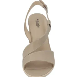 NeroGiardini E410440D, Plateau-Sandaletten, Damen, Beige