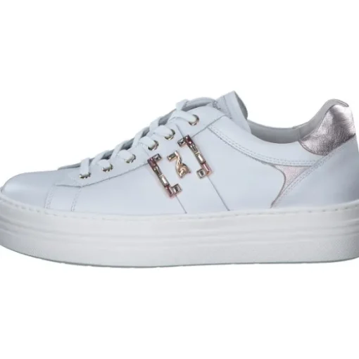 NeroGiardini E409967D, Schnürschuhe, Damen, Weiß