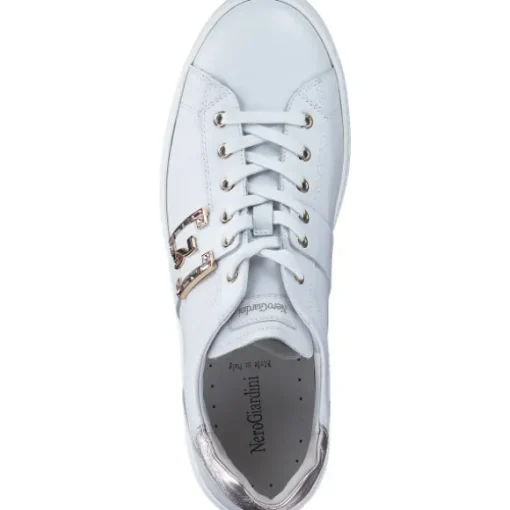 NeroGiardini E409967D, Schnürschuhe, Damen, Weiß