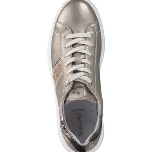 NeroGiardini E409918D, Schnürschuhe, Damen, Gold (Sirocco Gold)