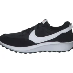 Nike Waffle Debut DH9523, Sneakers Low, Damen, BLACK/WHITE-ORANGE-CLEAR