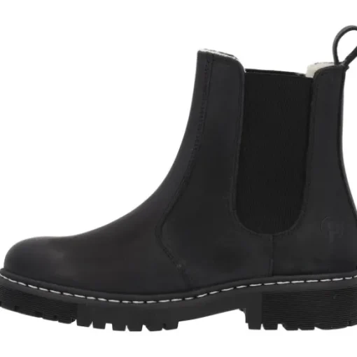 Palado Alicudi, Chelsea Boots, Damen, Schwarz Matt