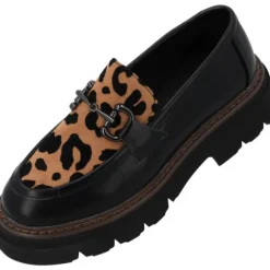 Palado Alyndra, Loafers, Damen, Schwarz/Leo Braun