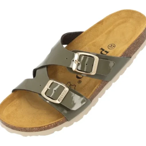 Palado Arrila, Pantoletten, Damen, Khaki Lack