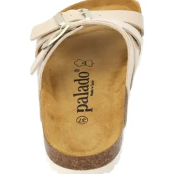 Palado Arrila, Pantoletten, Damen, Beige Lack