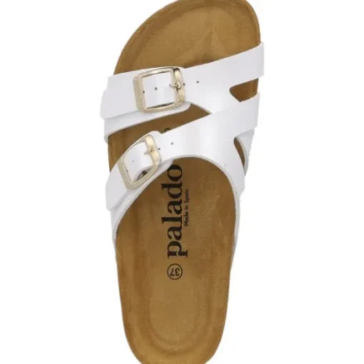 Palado Arrila, Pantoletten, Damen, Weiß Metallic