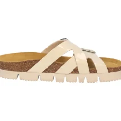 Palado Arrila PL, Plateau-Pantoletten, Damen, Beige Lack