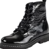 Palado Biak, Schnürstiefeletten, Damen, Schwarz (Glanz)
