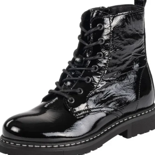 Palado Biak, Schnürstiefeletten, Damen, Schwarz (Glanz)