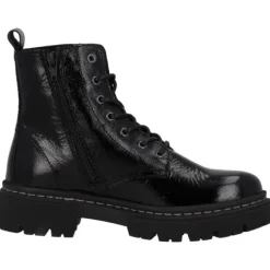 Palado Biak, Schnürstiefeletten, Damen, Schwarz Lack