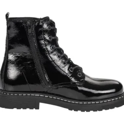 Palado Biak, Schnürstiefeletten, Damen, Schwarz (Glanz)