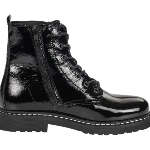 Palado Biak, Schnürstiefeletten, Damen, Schwarz (Glanz)