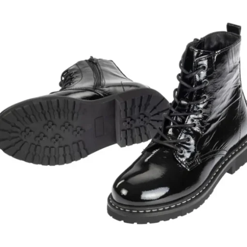 Palado Biak, Schnürstiefeletten, Damen, Schwarz (Glanz)