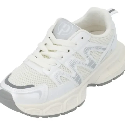 Palado Borgan, Sneakers Low, Damen, Weiß/Silber
