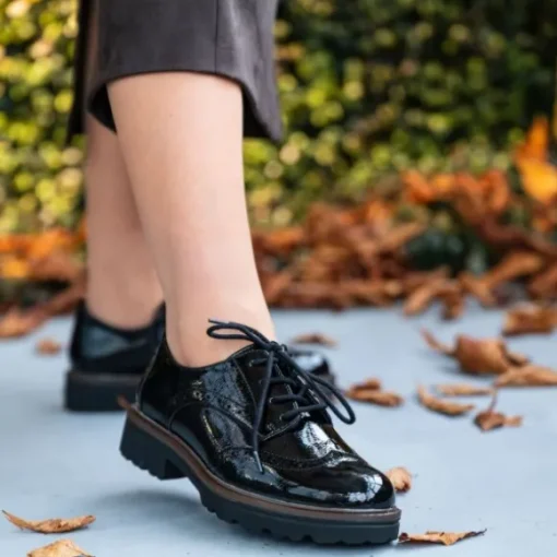 Palado Casula by Sila Sahin, Brogues, Damen, Schwarz Lack