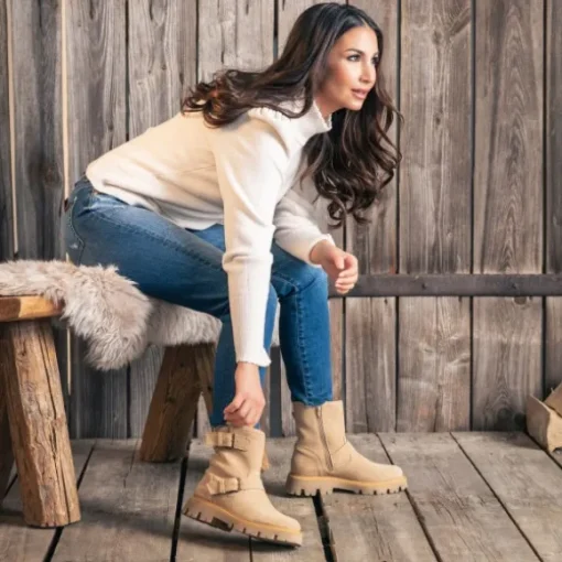 Palado Dhitha by Sila Sahin, Winterstiefeletten, Damen, Beige
