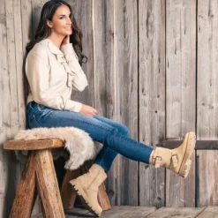 Palado Dhitha by Sila Sahin, Winterstiefeletten, Damen, Beige