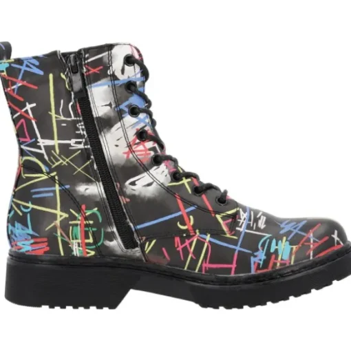 Palado Djerba, Schnürstiefel, Damen, Graffiti