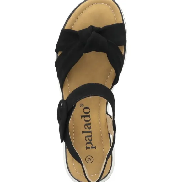 Palado Ebelli, Riemchensandalen, Damen, Schwarz