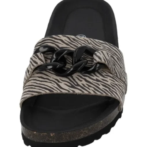 Palado Gozo Zebra, Pantoletten, Damen, Beige