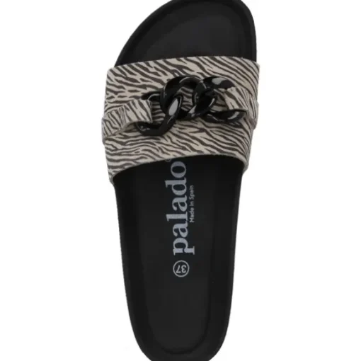 Palado Gozo Zebra, Pantoletten, Damen, Beige