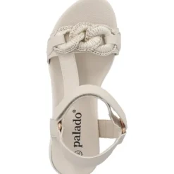 Palado Gyapon, Plateau-Sandaletten, Damen, Beige