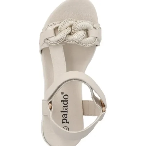 Palado Gyapon, Plateau-Sandaletten, Damen, Beige