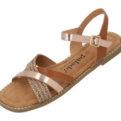 Palado Ialis by Sila Sahin, Riemchensandalen, Damen, Cognac