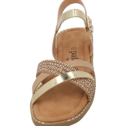 Palado Ialis by Sila Sahin, Riemchensandalen, Damen, Beige