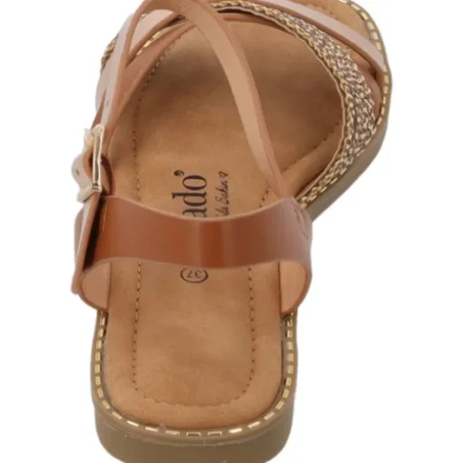 Palado Ialis by Sila Sahin, Riemchensandalen, Damen, Cognac