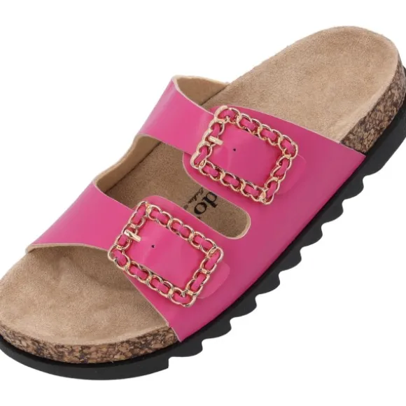 Palado Igies by Sila Sahin, Plateau-Pantoletten, Damen, Pink