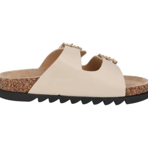 Palado Igies by Sila Sahin, Plateau-Pantoletten, Damen, Beige