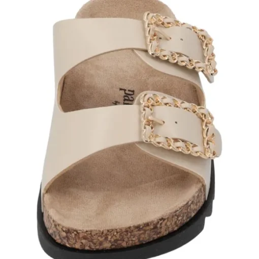 Palado Igies by Sila Sahin, Plateau-Pantoletten, Damen, Beige