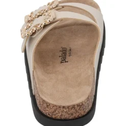 Palado Igies by Sila Sahin, Plateau-Pantoletten, Damen, Beige