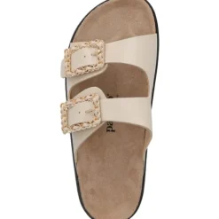 Palado Igies by Sila Sahin, Plateau-Pantoletten, Damen, Beige