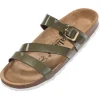 Palado Ikaria, Pantoletten, Damen, Khaki Lack