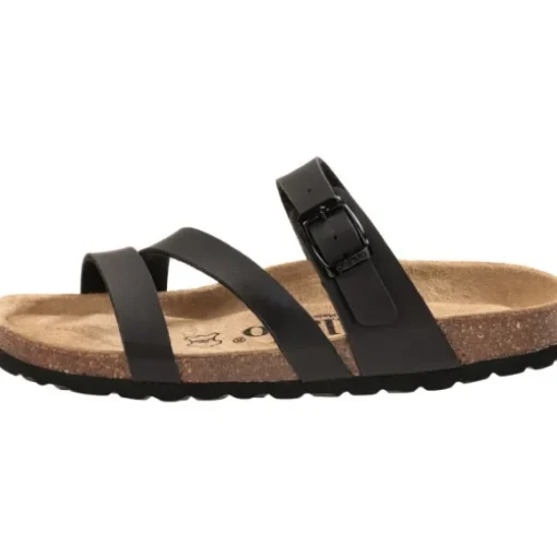 Palado Ikaria, Pantoletten, Damen, Schwarz Matt