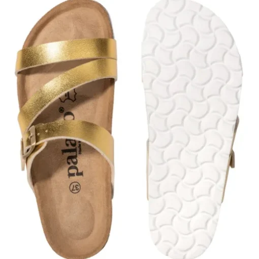 Palado Ikaria, Pantoletten, Damen, Gold Metallic