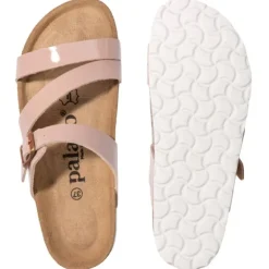Palado Ikaria, Pantoletten, Damen, Rosa Lack