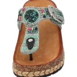 Palado Ikoh by Sila Sahin, Plateau-Pantoletten, Damen, Türkis