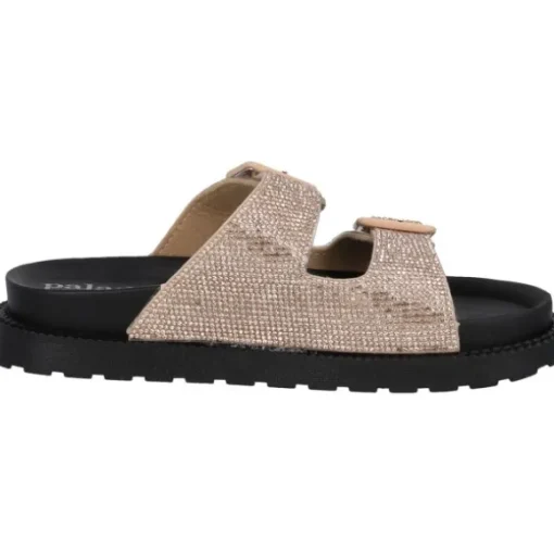 Palado Irisa, Plateau-Pantoletten, Damen, Bronze Strass