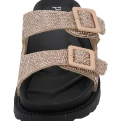 Palado Irisa, Plateau-Pantoletten, Damen, Bronze Strass