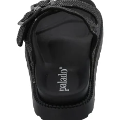 Palado Irisa, Plateau-Pantoletten, Damen, Schwarz Strass