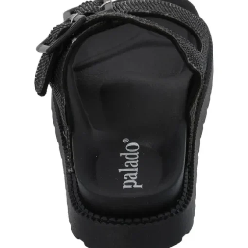 Palado Irisa, Plateau-Pantoletten, Damen, Schwarz Strass