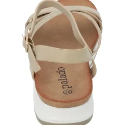 Palado Jantai, Sandalen, Damen, Gold