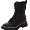Palado Jazzly by Sila Sahin, Schnürstiefel, Damen, Schwarz/Pink