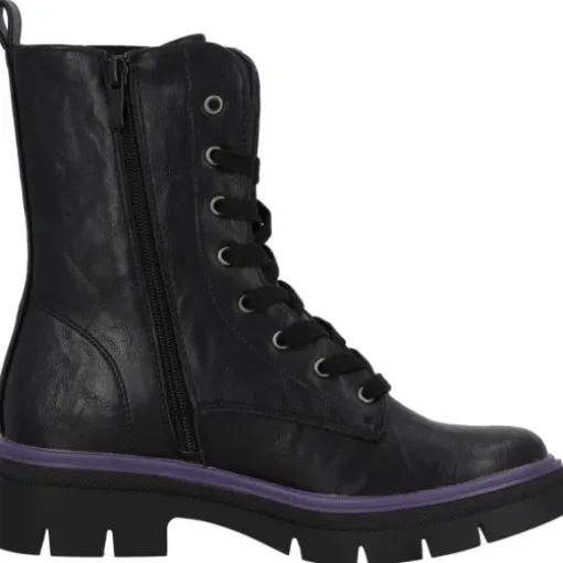 Palado Jazzly by Sila Sahin, Schnürstiefel, Damen, Schwarz/Lila